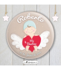CHAPA  "BEBÉ ANGELITO" (niño)