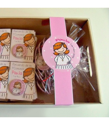 CAJA PERSONALIZADA COMUNIÓN NIÑA