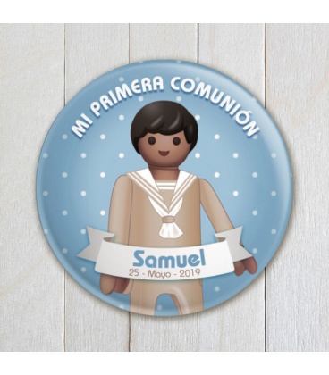 CHAPA "COMUNIÓN MARINERO  PLAYMOBIL"