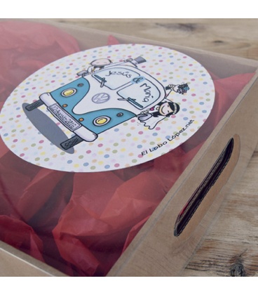 CAJA CHAPAS PARA BODAS "HIPPIE LOVE"