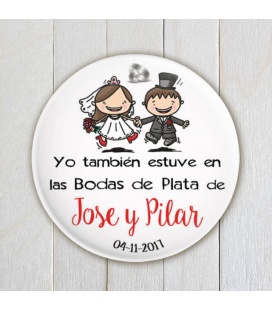 CHAPAS BODAS DE PLATA