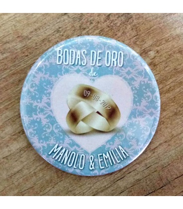 CHAPAS BODAS DE ORO "50 MÁS"