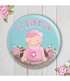 CHAPA  "BEBÉ FLORES" (niña)