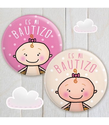 CHAPA "MI BAUTIZO" (bebita)