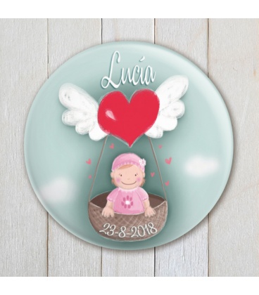 CHAPA PERSONALIZADA "PURO AMOR" (niña)
