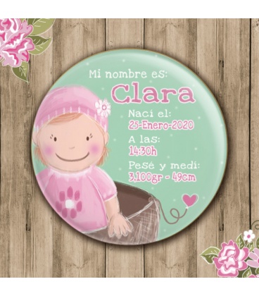 CHAPA "NACIMIENTO BEBITA" (bautizo)
