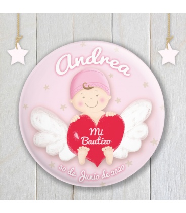 CHAPA  "BEBÉ ANGELITO" (niña)