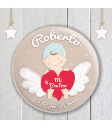 CHAPA  "BEBÉ ANGELITO" (niño)