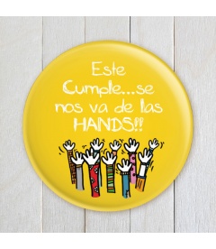 CHAPA "HANDS" (cumpleaños)