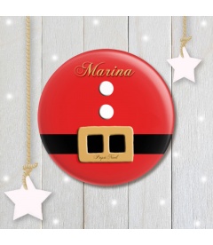 CHAPA "PAPÁ NOEL" CON NOMBRES