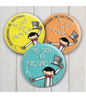 CHAPAS DESPEDIDAS "YO SOY DEL NOVIO" 