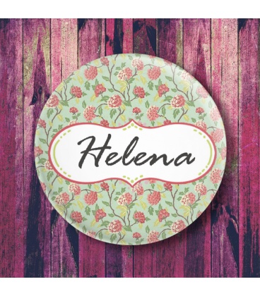 ESPEJO BOLSILLO "PEONÍAS" (Nombres)