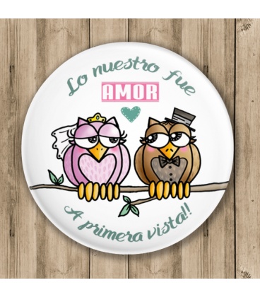 CHAPA "BUHITOS ENAMORADOS"