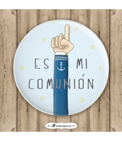 CHAPA MI COMUNIÓN "MANO" (él)