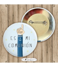 CHAPA MI COMUNIÓN "MANO" (él)