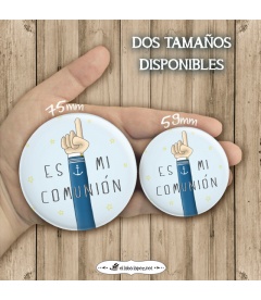 CHAPA MI COMUNIÓN "MANO" (él)