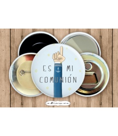 CHAPA MI COMUNIÓN "MANO" (él)