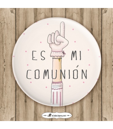 CHAPA MI COMUNIÓN "MANO" (ella)
