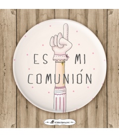 CHAPA MI COMUNIÓN "MANO" (ella)