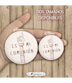 CHAPA MI COMUNIÓN "MANO" (ella)