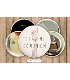 CHAPA MI COMUNIÓN "MANO" (ella)