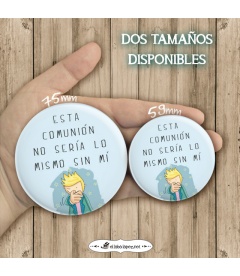 CHAPA "SIN MÍ" (comuniones)