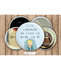 CHAPA "SIN MÍ" (comuniones)