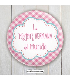CHAPA "MEJOR HERMANA"