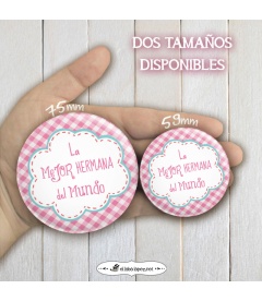 CHAPA "MEJOR HERMANA"