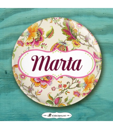 CHAPA NOMBRES "FLORES EXÓTICAS"