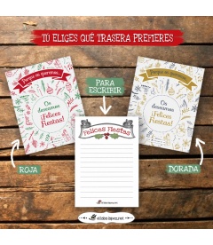 CHAPA "FELICITA LA NAVIDAD GUIRNALDA"(con foto)