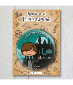 CHAPA COMUNIÓN "SLYTHERIN" Harry Potter