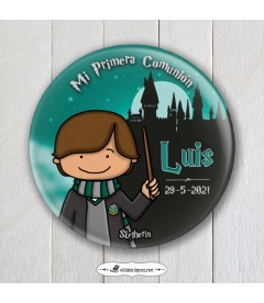 CHAPA COMUNIÓN "SLYTHERIN" Harry Potter