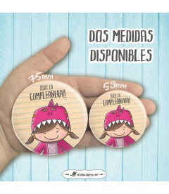 CHAPA "DINOSAURIO" CUMPLEAÑERA