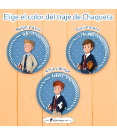 CHAPA COMUNIÓN  "CHAQUETA"