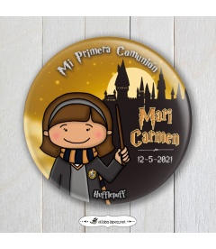 CHAPA COMUNIÓN "HUFFLEPUFF" Harry Potter (niña)