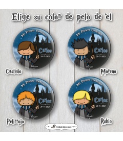 CHAPA "COMUNIÓN DÚO HARRY POTTER"