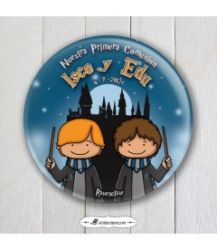 CHAPA "COMUNIÓN DÚO HARRY POTTER"