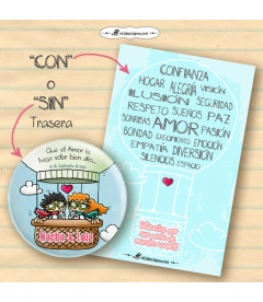 CHAPAS PARA BODAS "EN GLOBO"