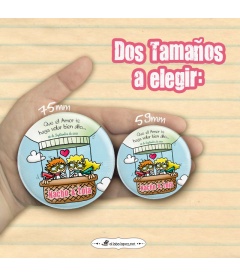 CHAPAS PARA BODAS "EN GLOBO"