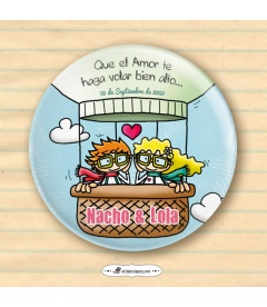 CHAPAS PARA BODAS "EN GLOBO"