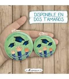 CHAPA PERSONALIZADA "ESTAMOS GRADUADOS"