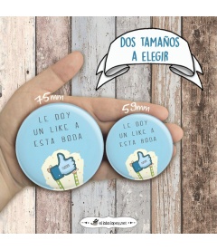 CHAPA "LE DOY UN LIKE"