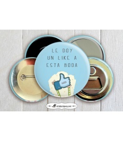 CHAPA "LE DOY UN LIKE"