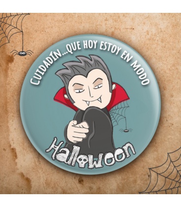 CHAPA "MODO HALLOWEEN" (vampiro)