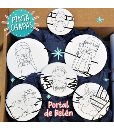 PINTACHAPAS DEL PORTAL DE BELÉN (con Imanes)