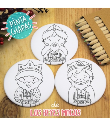 PINTACHAPAS "REYES MAGOS" (con imanes)