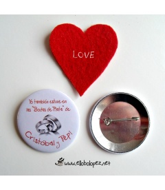 CHAPAS PARA BODAS DE PLATA ANILLOS 59mm