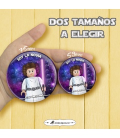 CHAPA BODA "SOY LA NOVIA"(star wars)