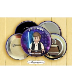 CHAPA BODA "SOY EL NOVIO"(star wars)